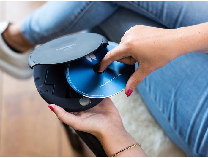 Lenco ferðageislaspilari - Svartur