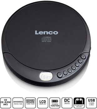 Lenco ferðageislaspilari - Svartur