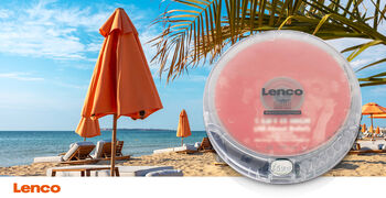 Lenco ferðageislaspilari - Glær