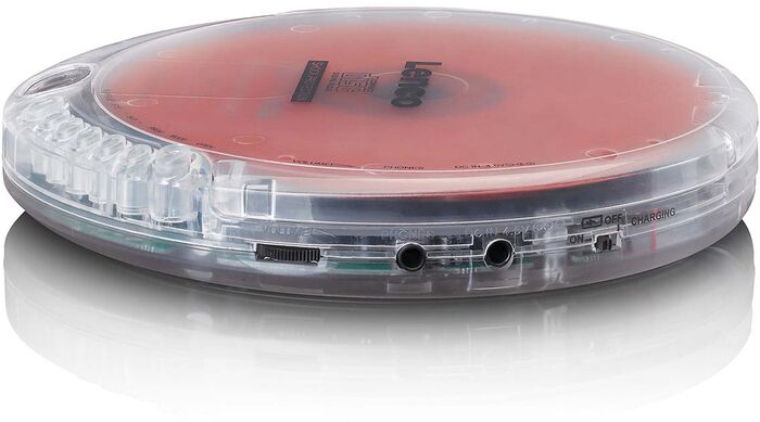 Lenco ferðageislaspilari - Glær