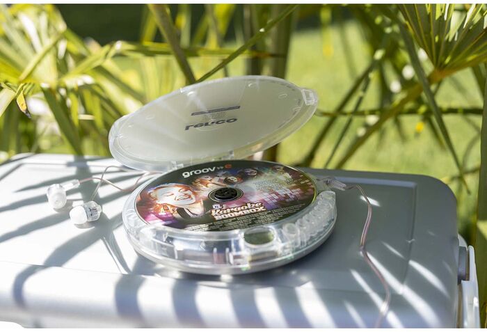 Lenco ferðageislaspilari - Glær