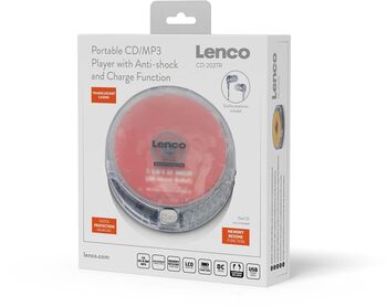 Lenco ferðageislaspilari - Glær