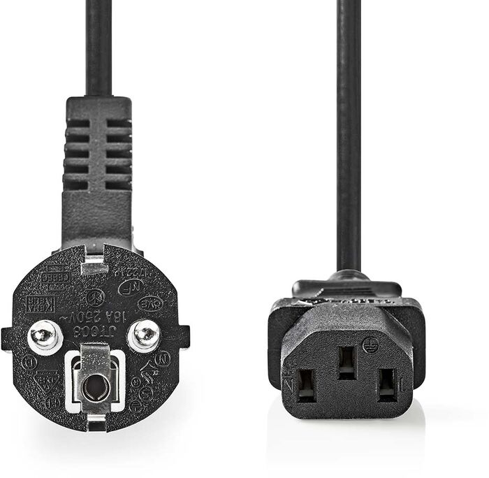 Nedis C13 rafmagnssnúra - 2 metrar