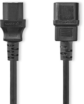 Nedis C13 í C14 framlenging fyrir rafmagnssnúru - 2 metrar