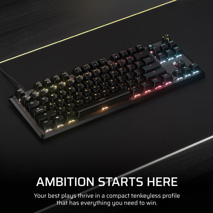 Corsair K70 Core TKL leikjalyklaborð - Svart