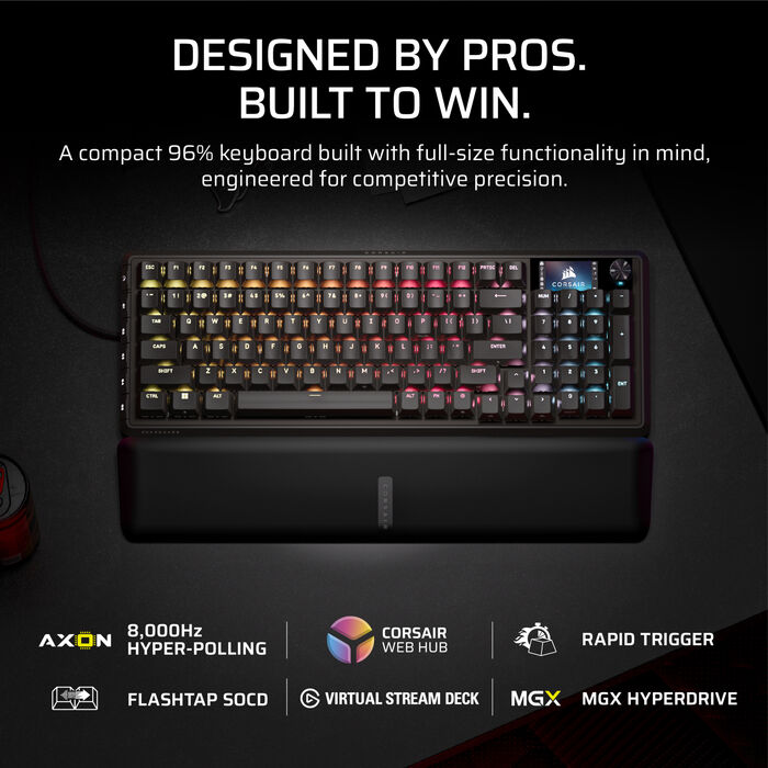 Corsair Vanguard Pro 96 leikjalyklaborð - Svart