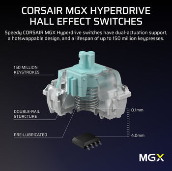 Corsair Vanguard Pro 96 leikjalyklaborð - Svart