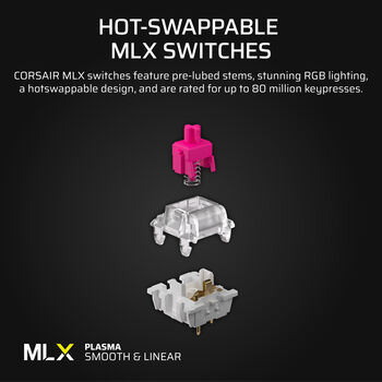 Corsair Vanguard 96 leikjalyklaborð - Svart