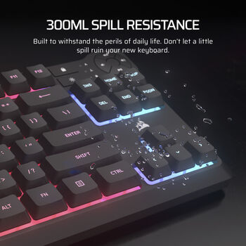 Corsair K55 Core TKL leikjalyklaborð - Svart