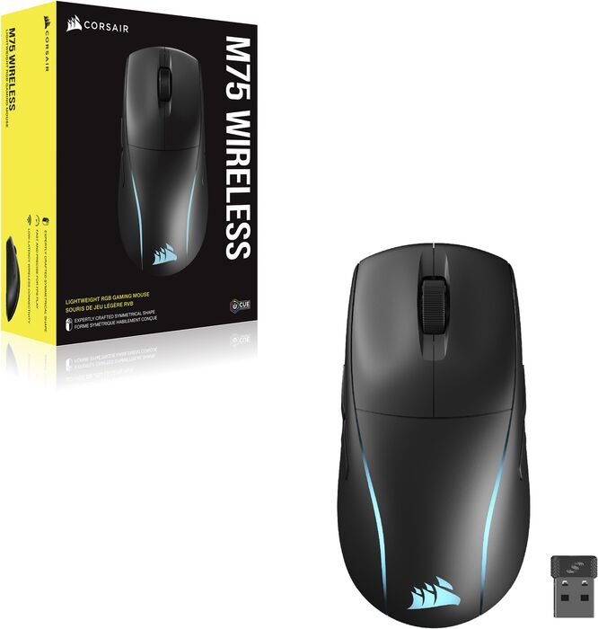 Corsair M75 þráðlaus mús - Svört