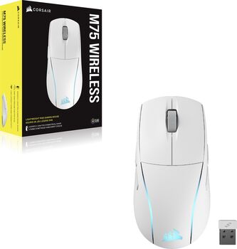 Corsair M75 þráðlaus mús - Hvít