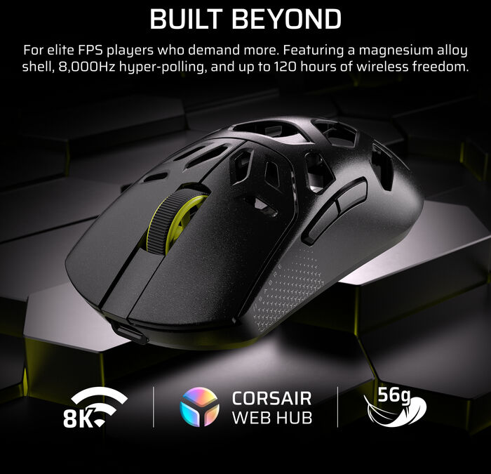 Corsair Sabre v2 Pro MG þráðlaus mús - Svört