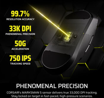 Corsair Sabre v2 Pro MG þráðlaus mús - Svört