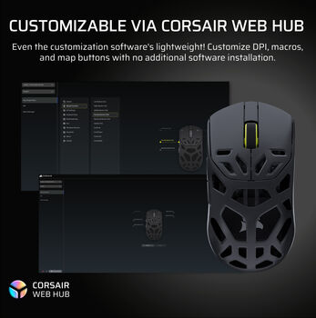 Corsair Sabre v2 Pro MG þráðlaus mús - Svört