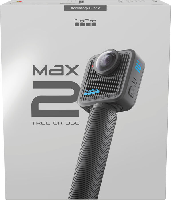GoPro Max 2 útivistarmyndavél + Acessory Bundle aukahlutapakki