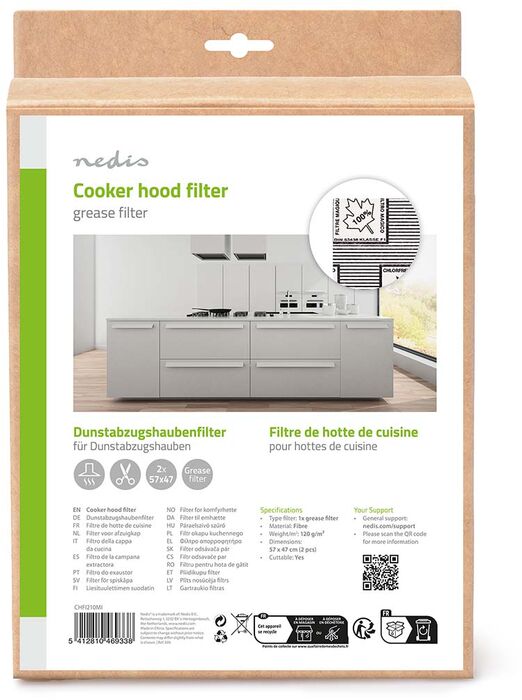 Nedis litastýrð fitusía 2 stk 57x47cm