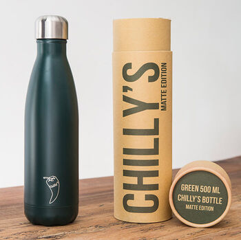 Chilly's Matte 500ml flaska - Græn