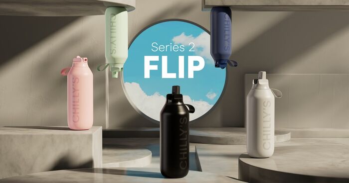 Chilly's S2 Flip 500ml flaska - Svört