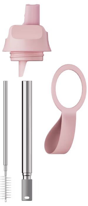 Chilly's rör og tappi fyrir S2 Flip flösku - Ljósbleikur