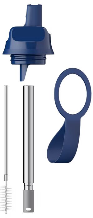 Chilly's rör og tappi fyrir S2 Flip flösku - Blár 