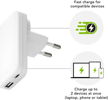 Dbramante1928 Recharge Pro USB-C/USB-A (30W+30W) hleðslukló