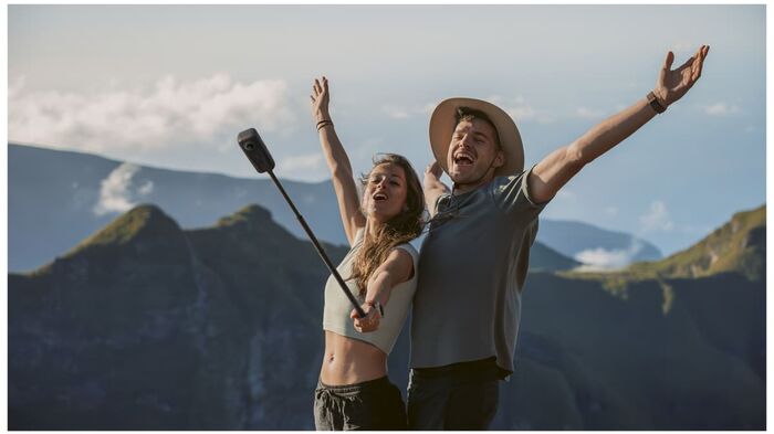 Insta360 X4 Air Start-pakki útivistarmyndavél - Svört