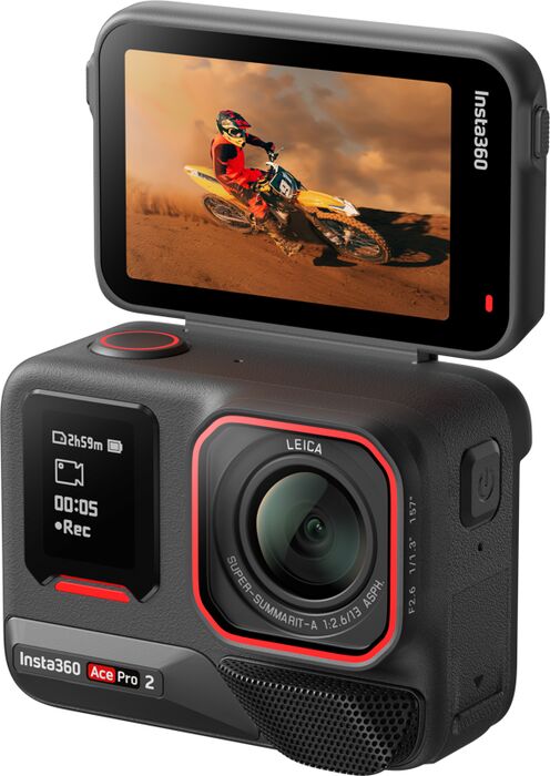 Insta360 Ace Pro 2 útivistarmyndavél með 2 rafhlöðum