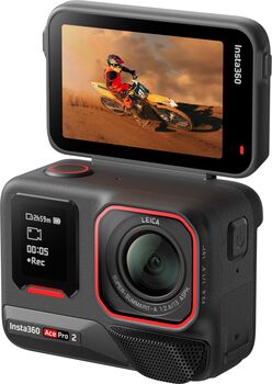 Insta360 Ace Pro 2 útivistarmyndavél með 2 rafhlöðum