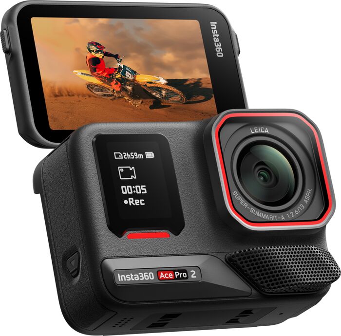 Insta360 Ace Pro 2 útivistarmyndavél með 2 rafhlöðum