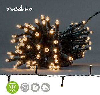 Nedis rafhlöðuknúin LED jólasería - 48 ljós, 3,6 m