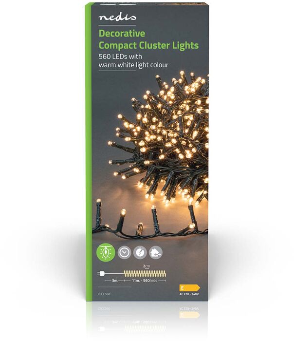 Nedis LED jólasería - 560 ljós, 11,2 m