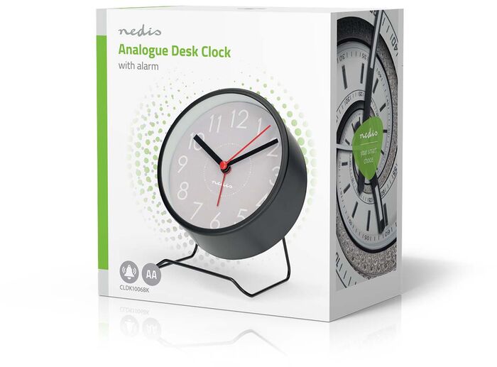 Nedis vekjaraklukka - Svört