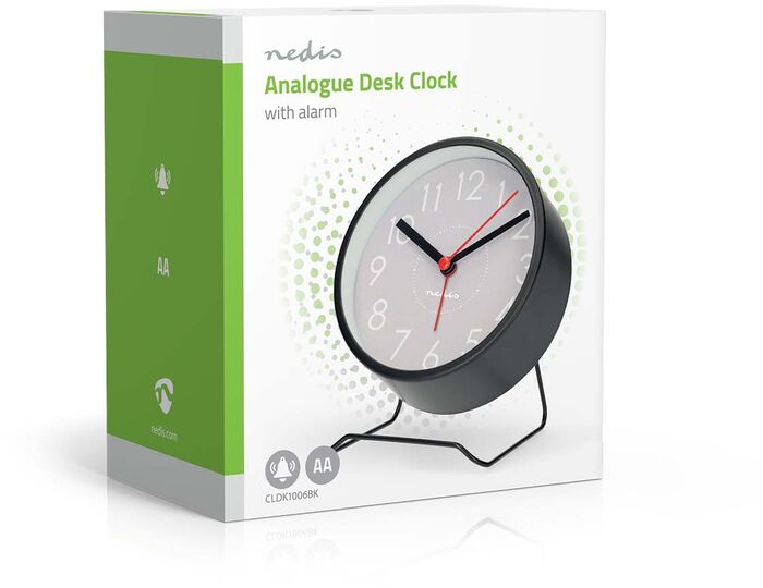 Nedis vekjaraklukka - Svört