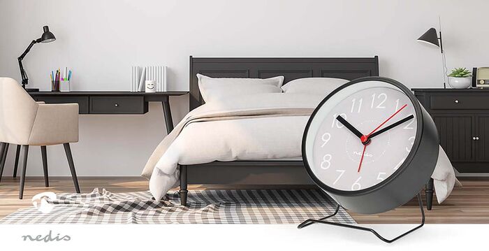 Nedis vekjaraklukka - Svört