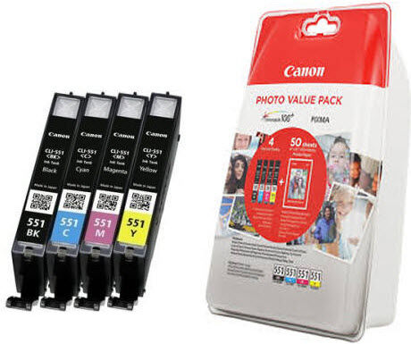 Canon 551 magnpakki með pappír