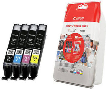 Canon 551 magnpakki með pappír