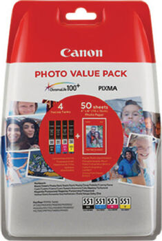 Canon 551 magnpakki með pappír