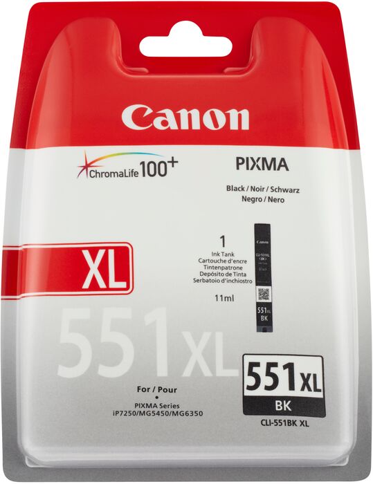 Canon CLI-551BK XL blekhylki - Svart