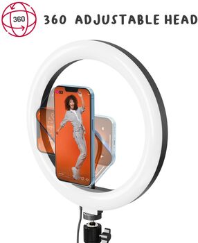 Celly hringljós á þrífæti með símafestingu