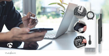 Nedis hreinsisett fyrir fartölvu, síma ofl.