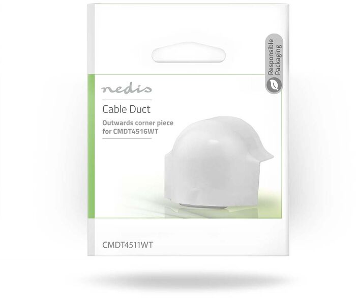 Nedis snúrurennu úthorn - Hvítt 