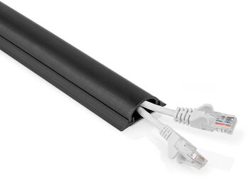 Nedis snúrurenna 16mm/0,5m - Svört 