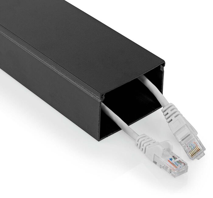 Nedis snúrurenna 40mm/1.1m - Svört