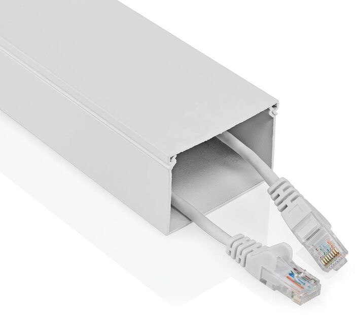 Nedis snúrurenna 40mm/1.1m - Hvít