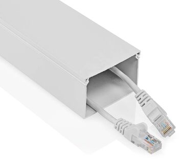 Nedis snúrurenna 40mm/1.1m - Hvít