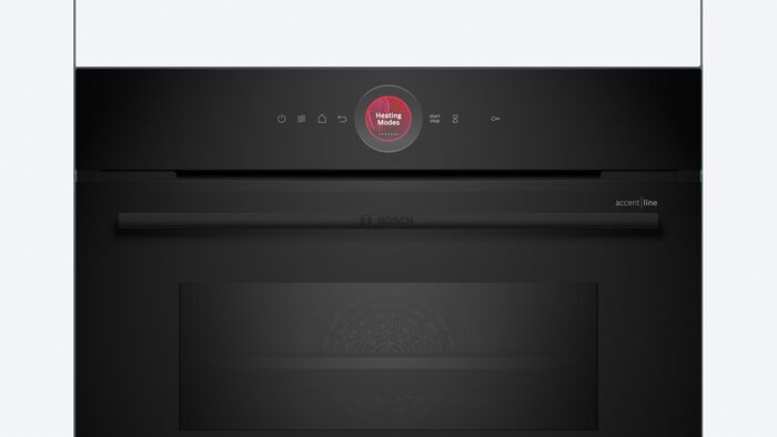 Bosch Series 8 vegg- og örbylgjuofn - Svartur