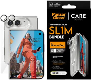 PanzerGlass CARE iPhone Duo 3-í-1 pakki