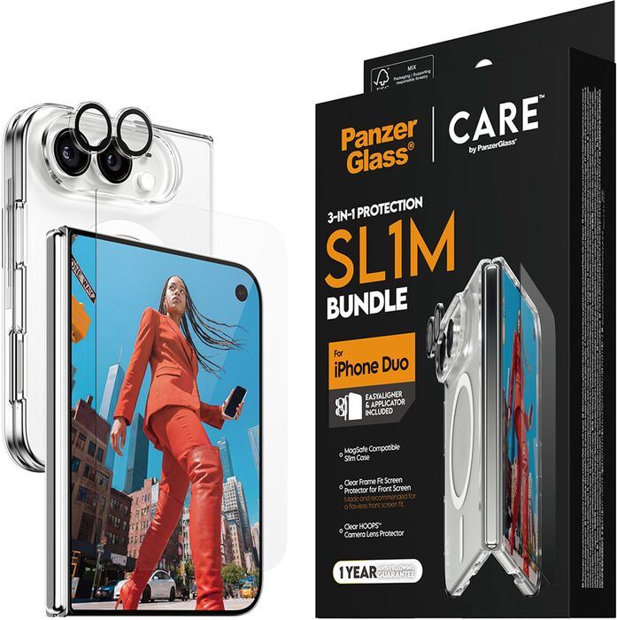 PanzerGlass CARE iPhone Duo 3-í-1 pakki