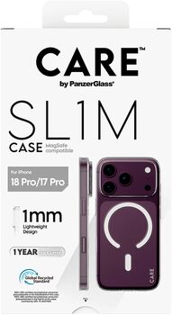 PanzerGlass CARE iPhone 18/17 Pro SL1M MagSafe símahulstur - Glært