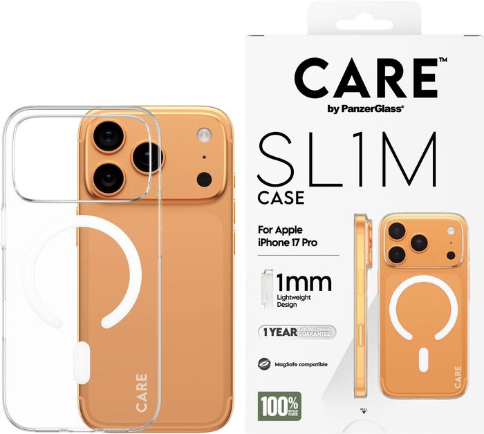 CARE iPhone 17 Pro SL1M MagSafe símahulstur - Glært